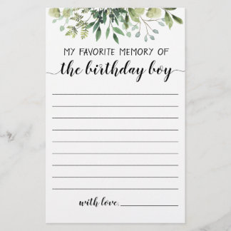 Meine liebste Erinnerung an den Geburtstagskind