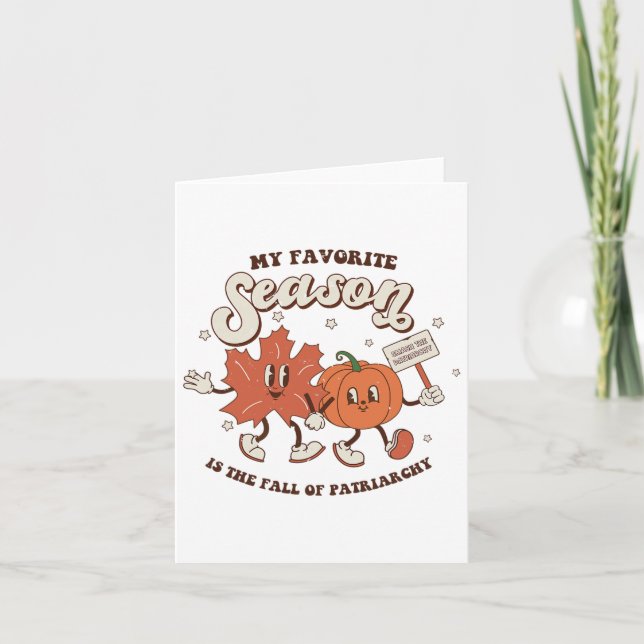 Meine liebste Jahreszeit ist der Fall der Patriarc Karte (Vorderseite)