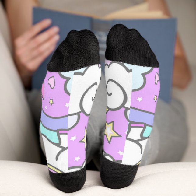 Meine liebste Unicorn Socken (Unterseite)