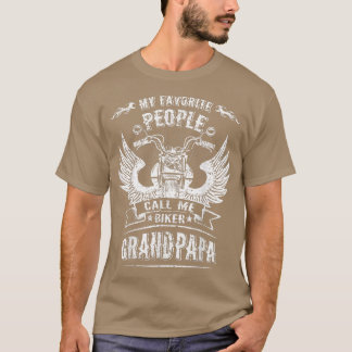 Meine Liebsten nennen mich Biker Grandpapa Men Mot T-Shirt