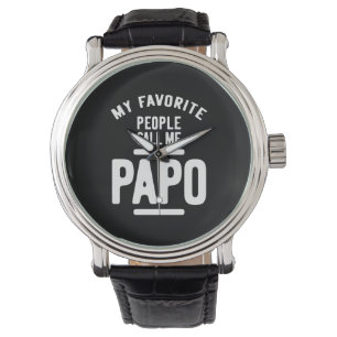 Meine Liebsten nennen mich Papo Father Gift Armbanduhr