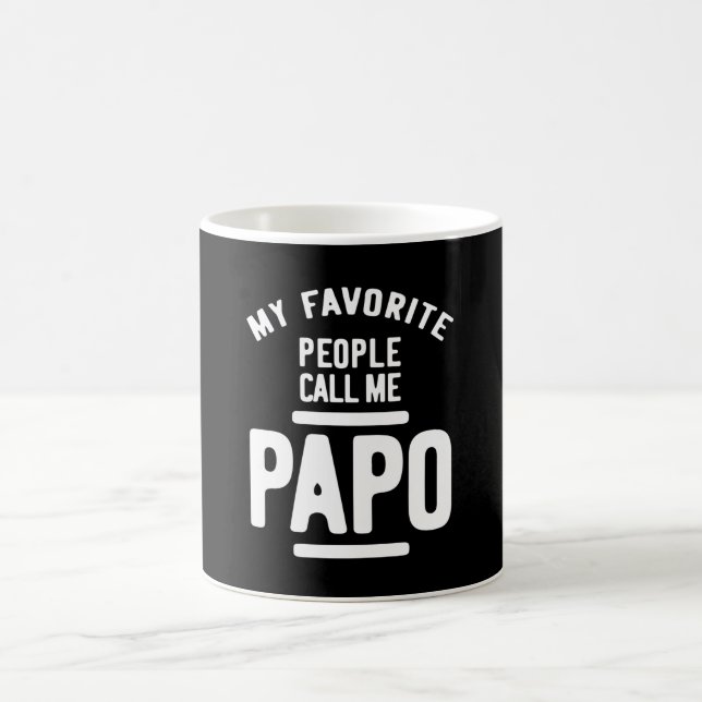Meine Liebsten nennen mich Papo | Father Gift Kaffeetasse (Mittel)