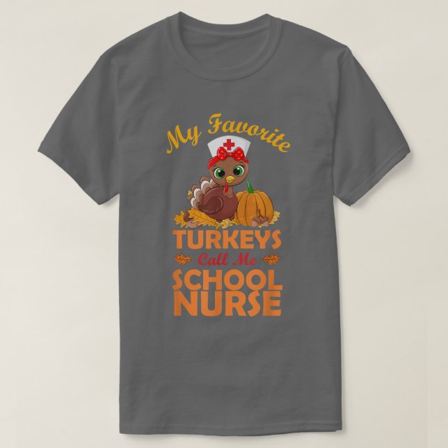 Meine liebsten Truthähne nennen mich Schulschweste T-Shirt (Design vorne)