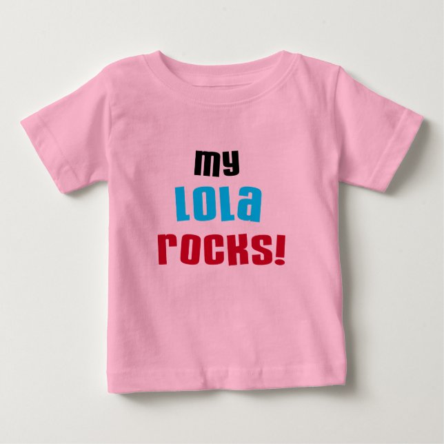 Meine Lola Rocks T - Shirt und Geschenke (Vorderseite)