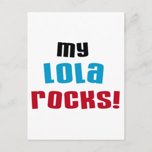 Meine Lola Rocks T - Shirt und Geschenke Postkarte