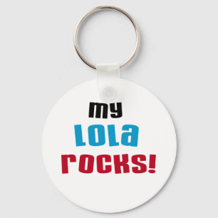 Meine Lola Rocks T - Shirt und Geschenke Schlüsselanhänger