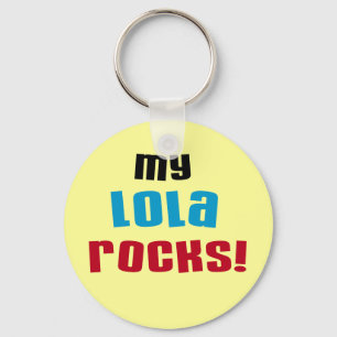 Meine Lola Rocks T - Shirt und Geschenke Schlüsselanhänger