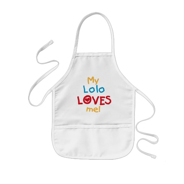 Meine Lolo Lieben Me T - Shirt und Geschenke Kinderschürze (Vorne)