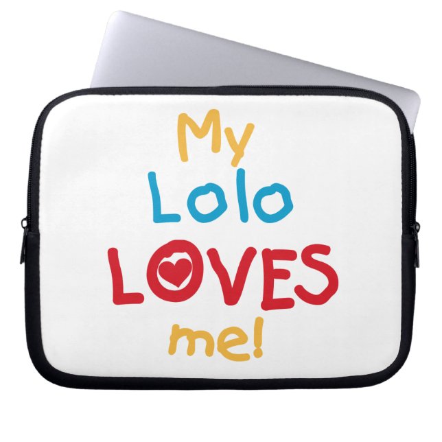 Meine Lolo Lieben Me T - Shirt und Geschenke Laptopschutzhülle (Vorderseite)