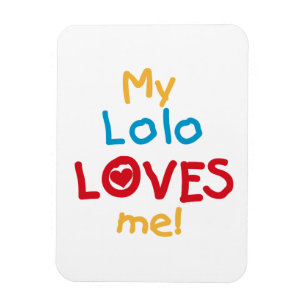 Meine Lolo Lieben Me T - Shirt und Geschenke Magnet