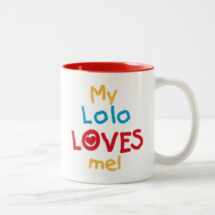 Meine Lolo Lieben Me T - Shirt und Geschenke Zweifarbige Tasse