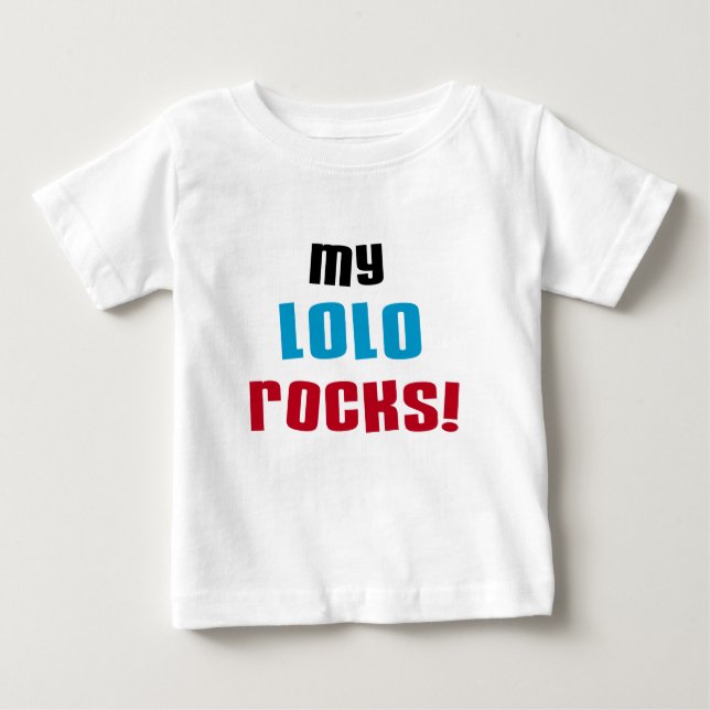 Meine Lolo Rocks T - Shirt und Geschenke (Vorderseite)