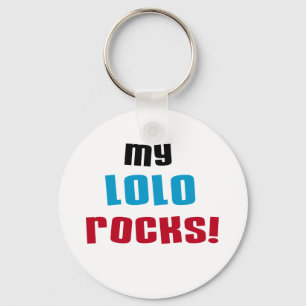 Meine Lolo Rocks T - Shirt und Geschenke Schlüsselanhänger