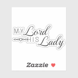 Meine Lord Seiner Lady - Serie "The Lords" Aufkleber