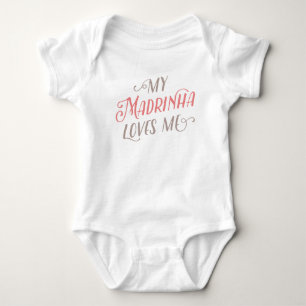 Meine Madrinha-Lieben   Baby Bodysuit Strampler