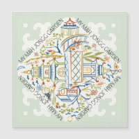 Meine Mah Jongg Garden Magnetkarte