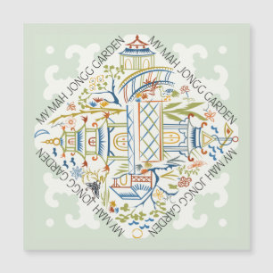 Meine Mah Jongg Garden Magnetkarte