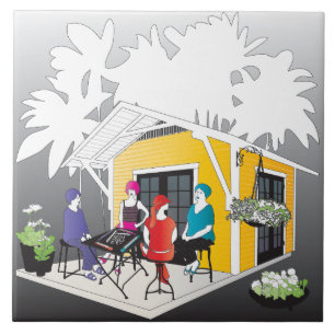 Meine Mah Jongg-Hütte Fliese