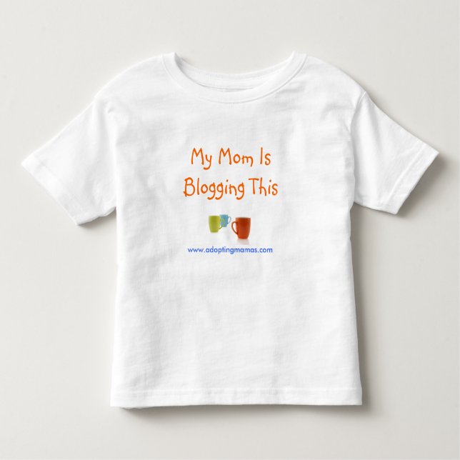 Meine Mama Blogging dieses Kleinkind T-shirt (Vorderseite)