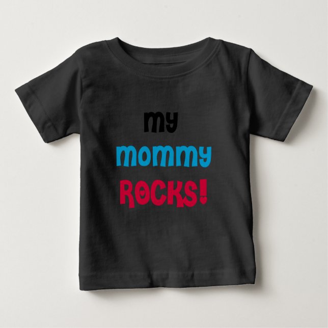 Meine Mama-Felsen Baby T-shirt (Vorderseite)