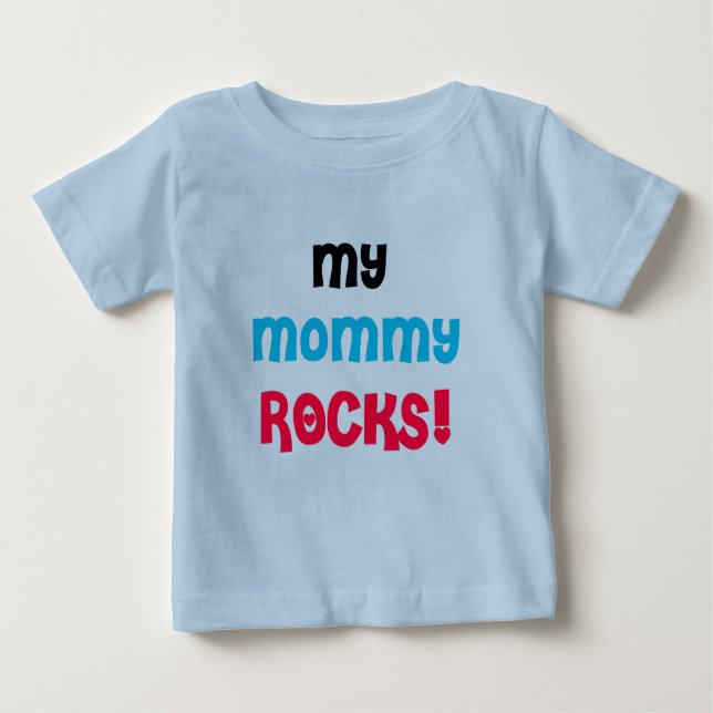 Meine Mama-Felsen Baby T-shirt (Vorderseite)