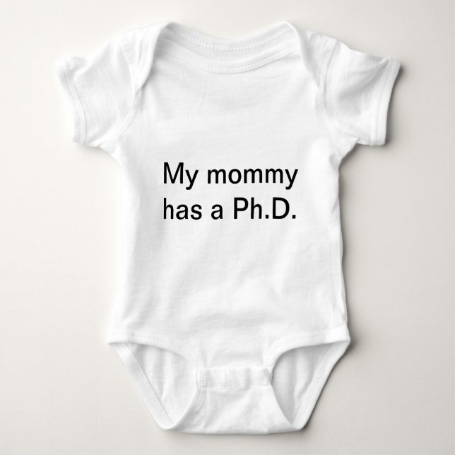 Meine Mama hat einen Ph.D. Baby Strampler (Vorderseite)