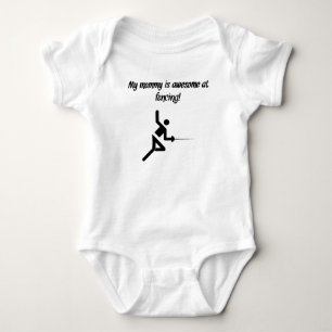 Meine Mama ist am Fechten fantastisch Baby Strampler