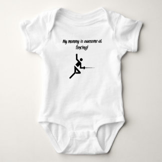 Meine Mama ist am Fechten fantastisch Baby Strampler