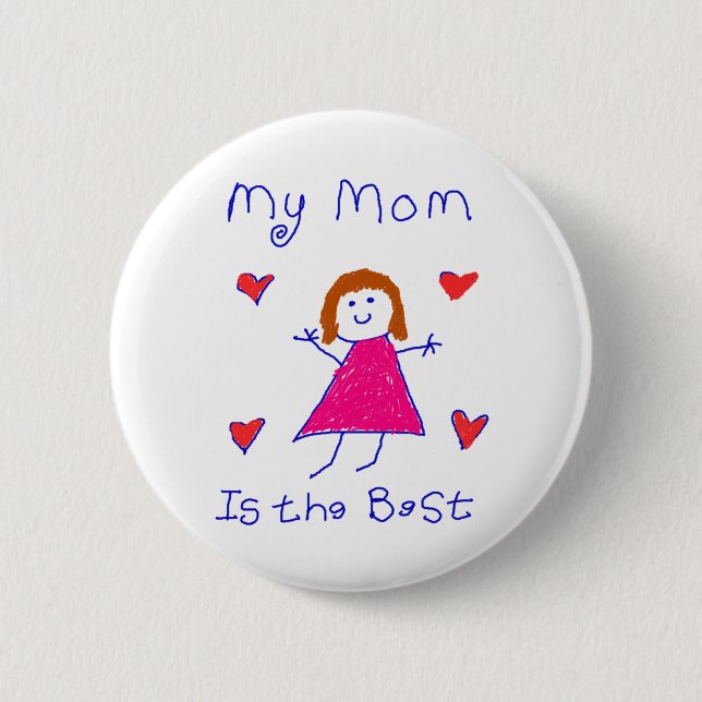 Meine Mama ist das Beste Button (Vorderseite)