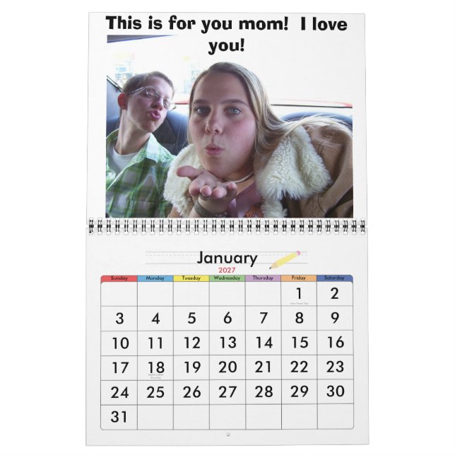 Meine Mama ist!!!! das bestste! Kalender (Jan 2027)