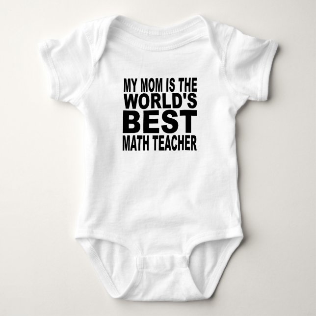 Meine Mama ist der beste Mathe-Lehrer der Welt Baby Strampler (Vorderseite)