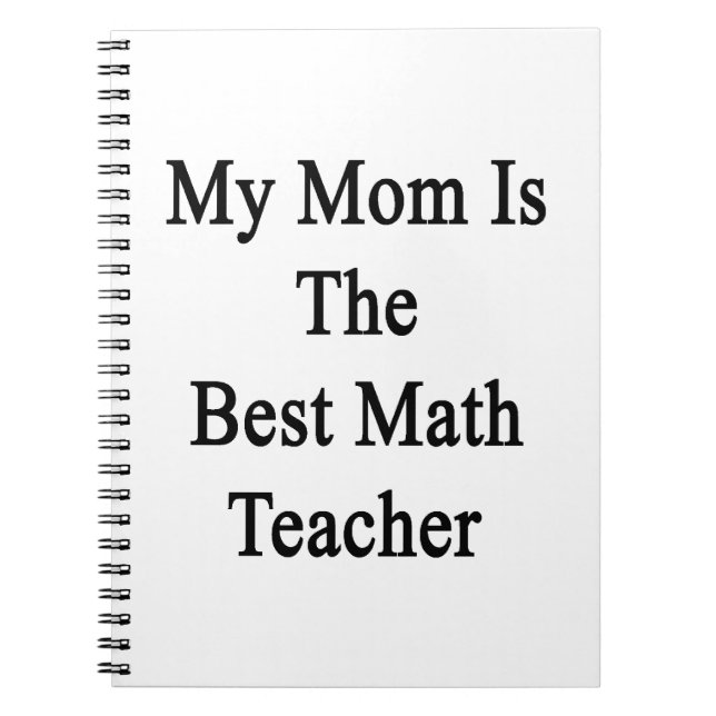 Meine Mama ist der beste Mathe-Lehrer Notizblock (Vorderseite)