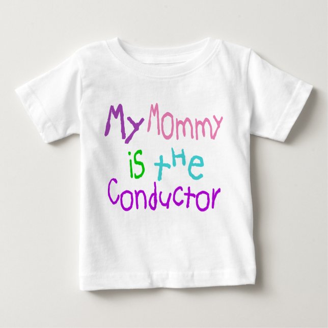 Meine Mama ist der Leiter Baby T-shirt (Vorderseite)