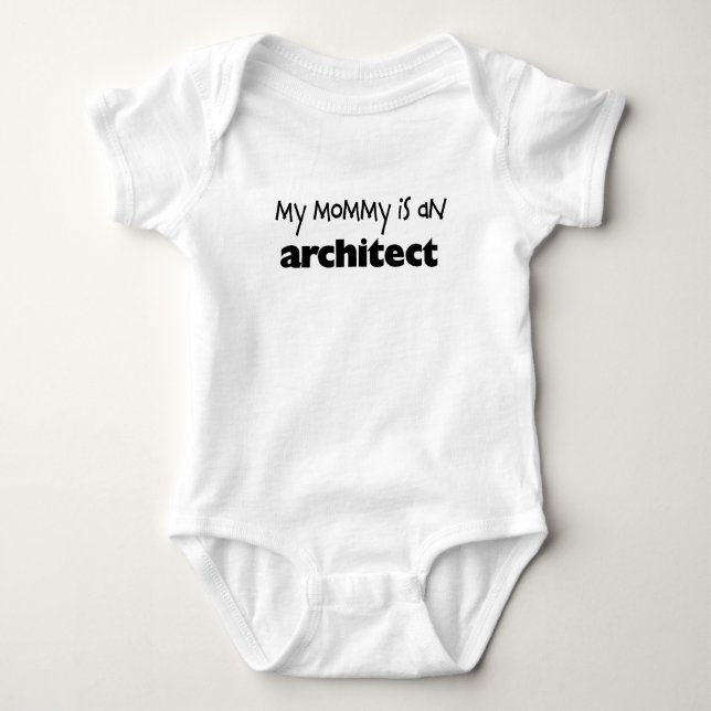 Meine Mama ist ein Architekt Baby Strampler (Vorderseite)