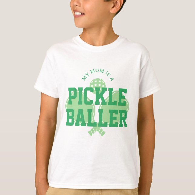 Meine Mama ist ein Pickle Baller Kids Pickleball S T-Shirt (Vorderseite)