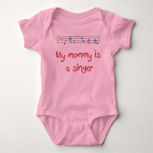 Meine Mama ist ein Sänger Baby Strampler