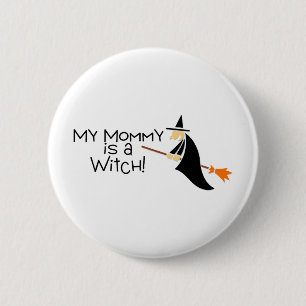 Meine Mama ist eine Hexe Halloween Button