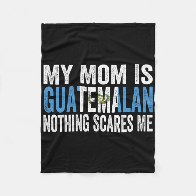 Meine Mama ist Guatemala nichts macht mich lustig  Fleecedecke (Vorderseite)