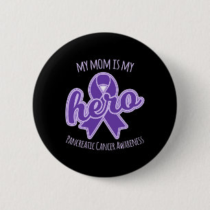 Meine Mama ist mein Held-Bauchspeicheldrüsenkrebs- Button