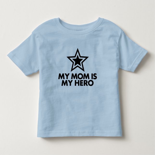 Meine Mama ist mein Held Kleinkind T-shirt (Vorderseite)