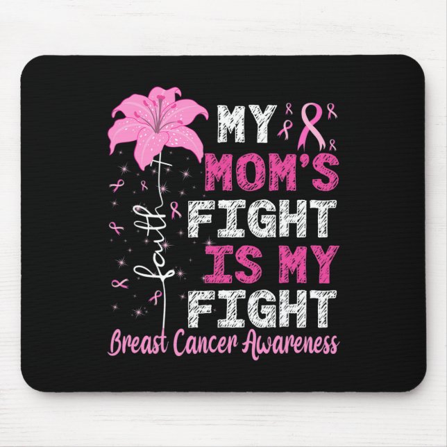 Meine Mama kämpft gegen Brustkrebs Mousepad (Vorne)