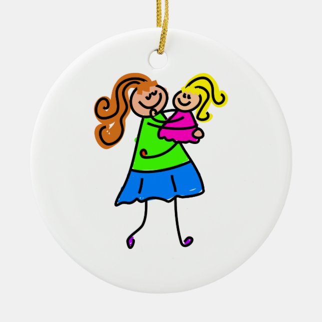 Meine Mama Keramikornament (Vorne)