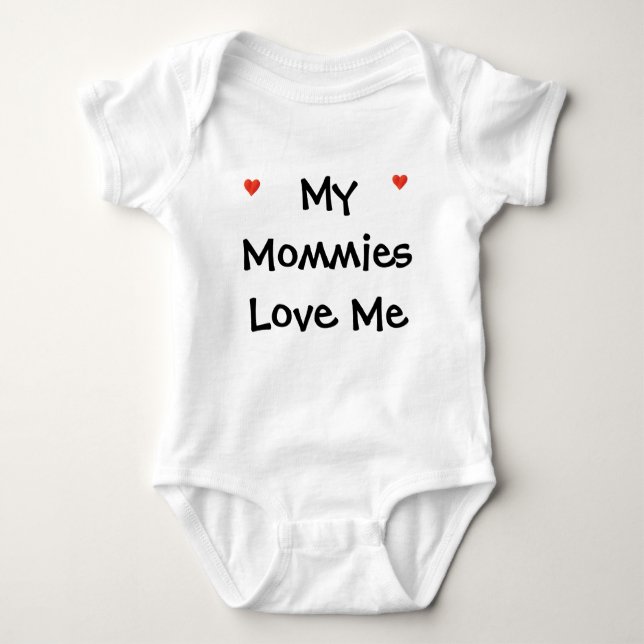 Meine Mama-Liebe ich Onsie Baby Strampler (Vorderseite)