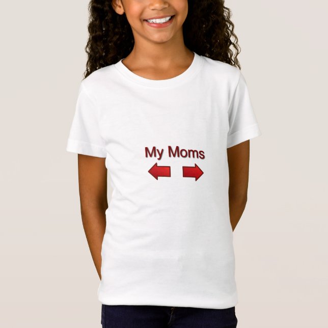 "Meine Mama-" Mädchen-angepasstes Shirt (Vorderseite)