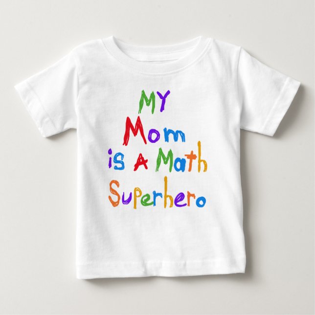 Meine Mama Mathe Superhero T - Shirt und Geschenke (Vorderseite)
