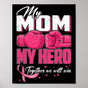 Meine Mama mein Held zusammen werden wir Brustkreb Poster