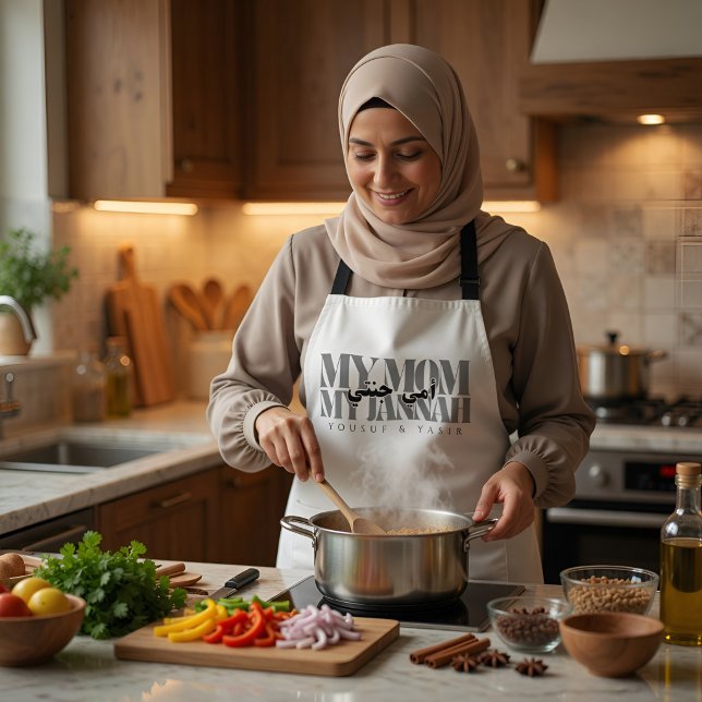 MEINE MAMA MY JANNAH Personalisiertes Geschenk für Schürze (Von Creator hochgeladen)