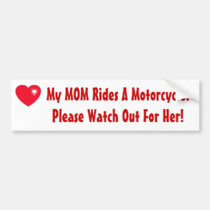 Meine MAMA reitet ein Motorrad! Autoaufkleber