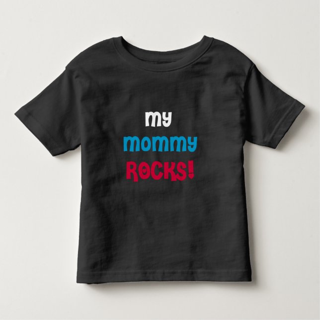 Meine Mama Rocks Kleinkind T-shirt (Vorderseite)