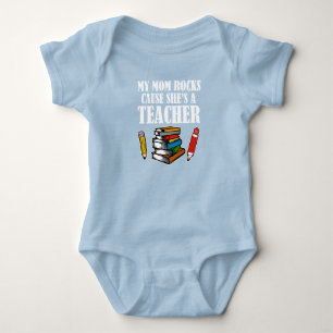 Meine Mama Rocks macht sie lustig Baby Strampler